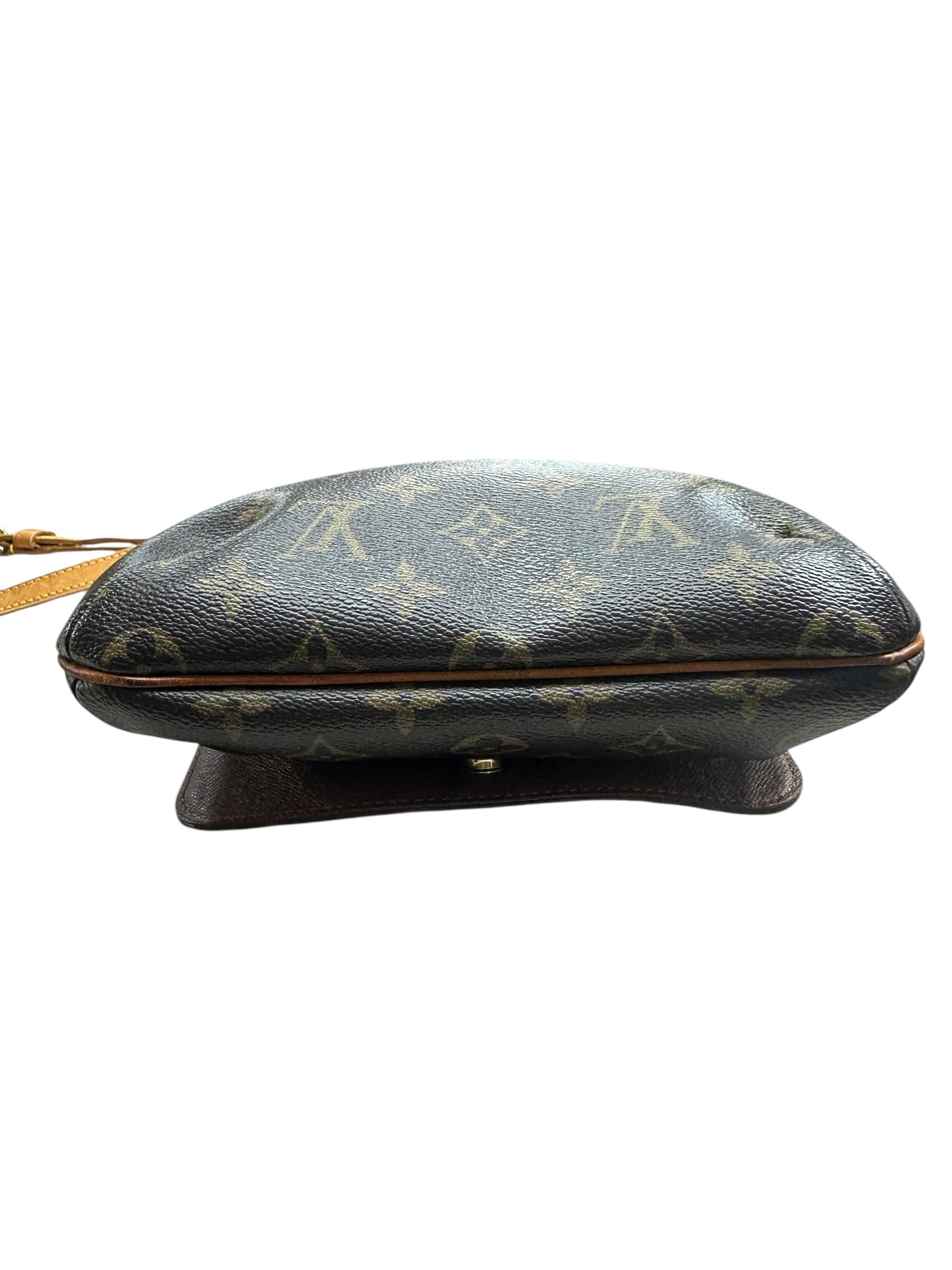 LOUIS VUITTON Monogram Musette Tango Shoulder Bag Brown Gold Hardware LO2257