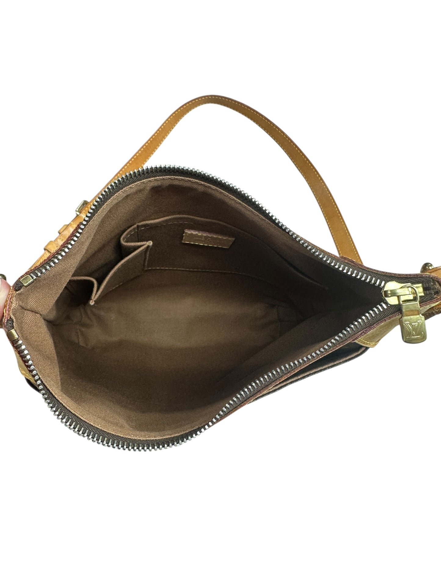 LOUIS VUITTON Monogram Odeon PM Crossbody Bag Brown Gold Hardware LO2265