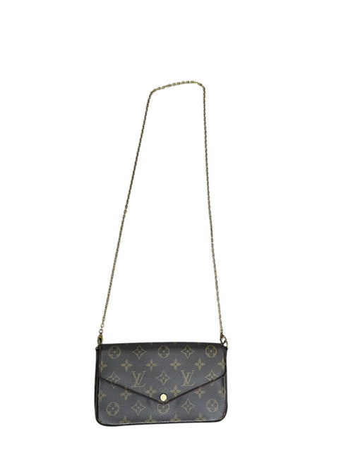 LOUIS VUITTON Monogram Zippy Wallet Brown Gold Hardware LO2268