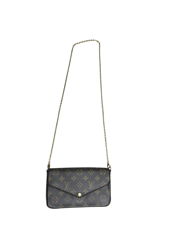 LOUIS VUITTON Monogram Zippy Wallet Brown Gold Hardware LO2268