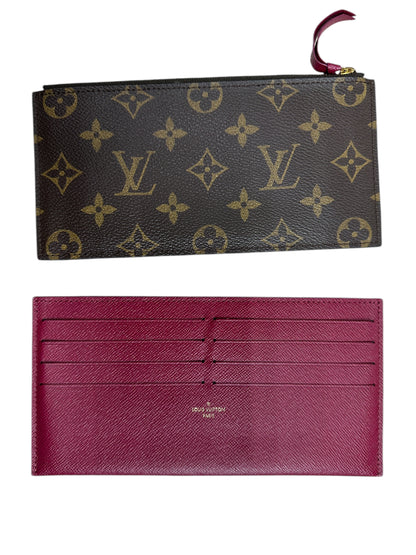 LOUIS VUITTON Monogram Zippy Wallet Brown Gold Hardware LO2268