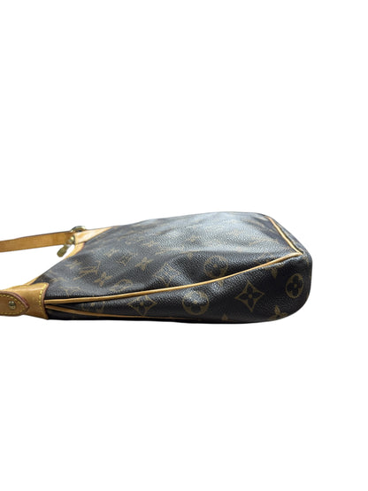 LOUIS VUITTON Monogram Batignolles Horizontal Tote Bag Brown Gold Hardware LO2271