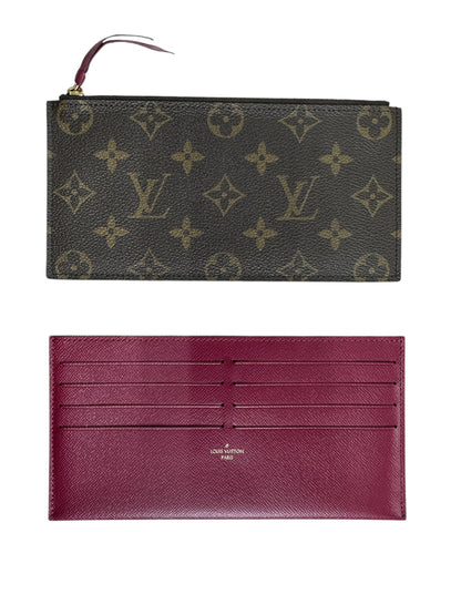 LOUIS VUITTON Monogram Felicie Pochette Crossbody Bag Brown Gold Hardware LO2284