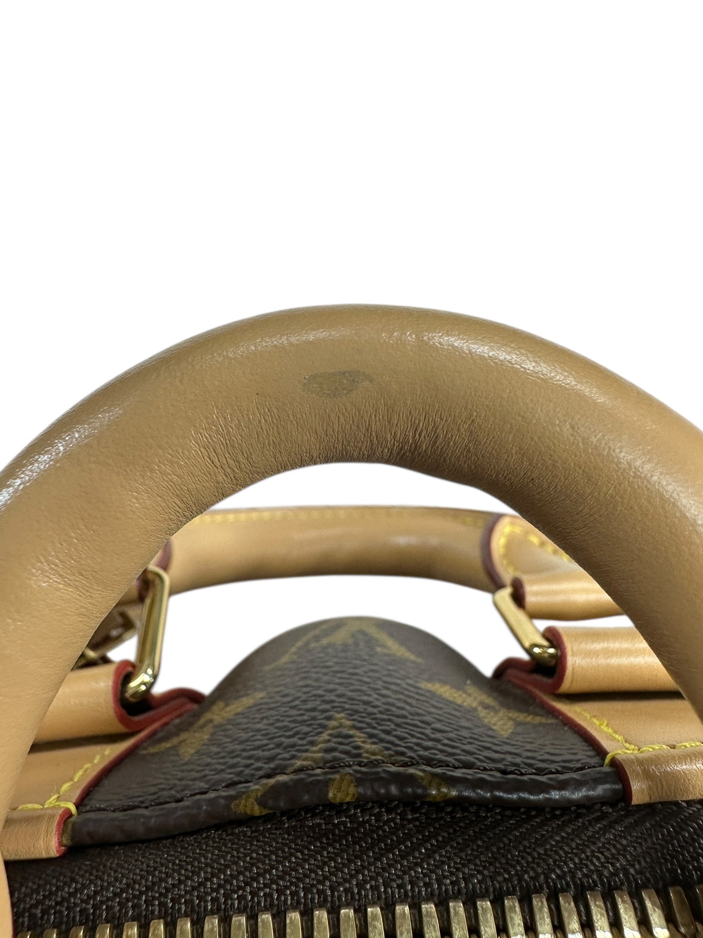 LOUIS VUITTON Monogram Theda PM Handbag Brown Gold Hardware LO2291