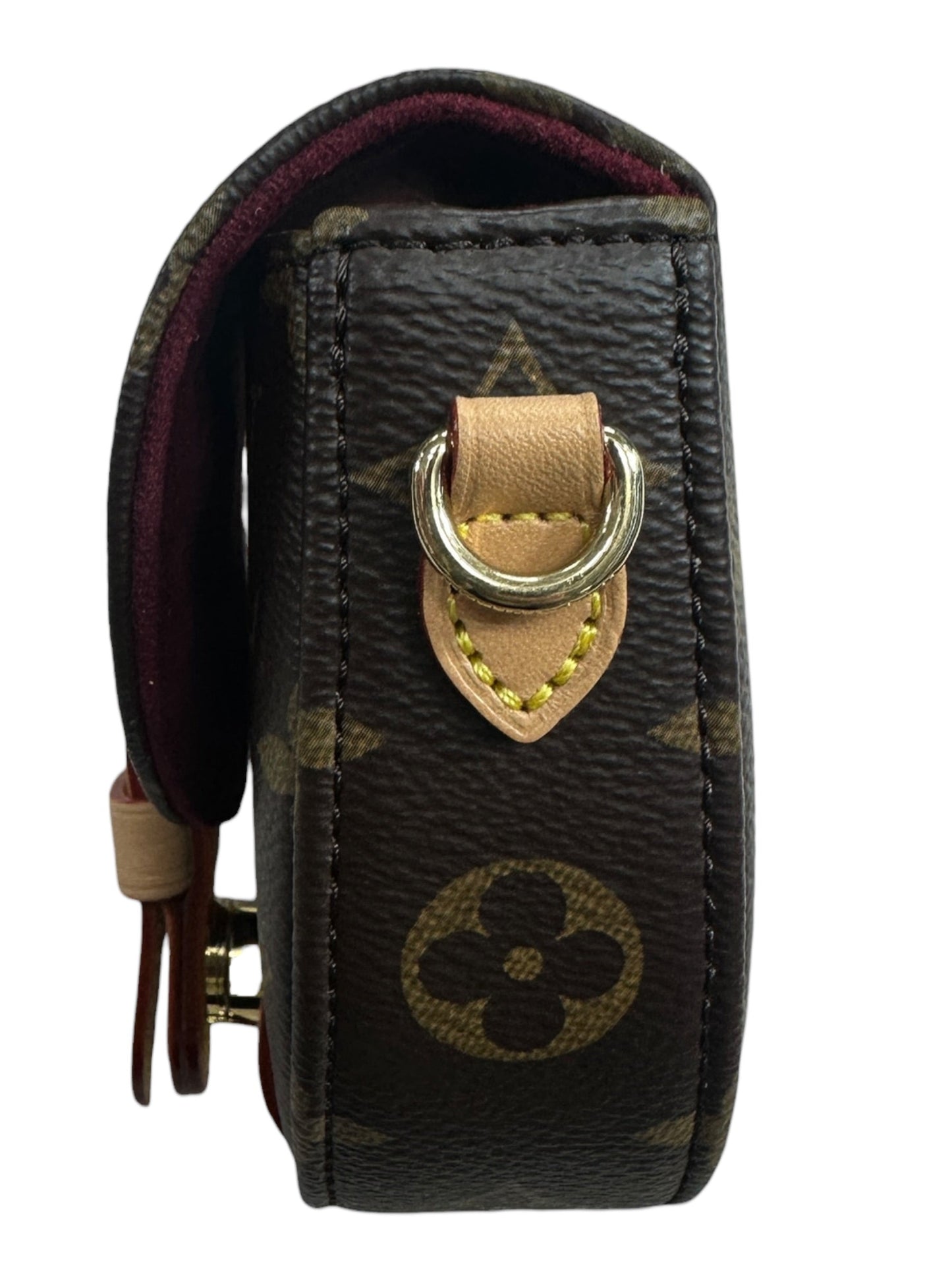 LOUIS VUITTON Monogram Boite Chapeau Souple PM Crossbody Bag Brown Gold Hardware LO2283