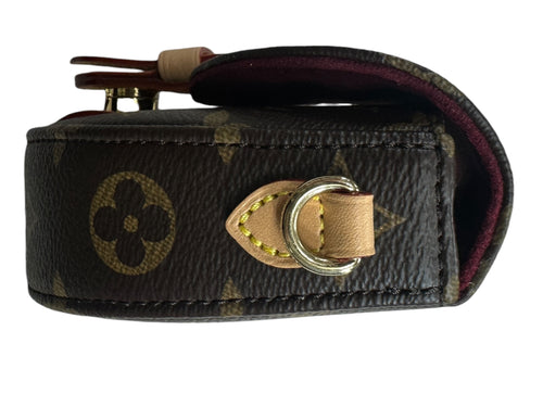 LOUIS VUITTON Monogram Boite Chapeau Souple PM Crossbody Bag Brown Gold Hardware LO2283