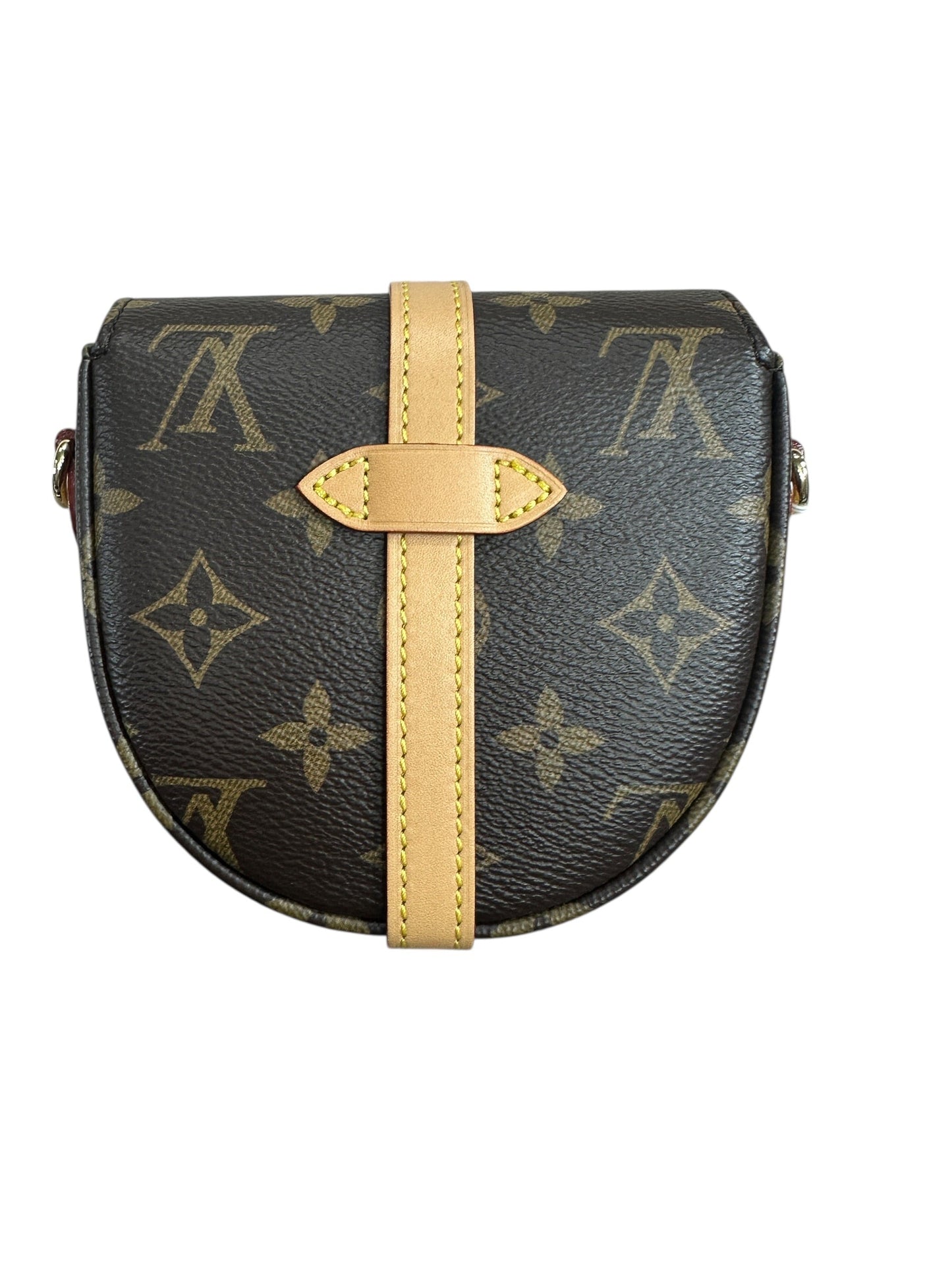 LOUIS VUITTON Monogram Boite Chapeau Souple PM Crossbody Bag Brown Gold Hardware LO2283