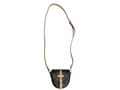 LOUIS VUITTON Monogram Boite Chapeau Souple PM Crossbody Bag Brown Gold Hardware LO2283