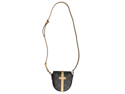 LOUIS VUITTON Monogram Boite Chapeau Souple PM Crossbody Bag Brown Gold Hardware LO2283
