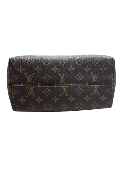 LOUIS VUITTON Monogram Lockit PM Handbag Brown Gold Hardware LO2274