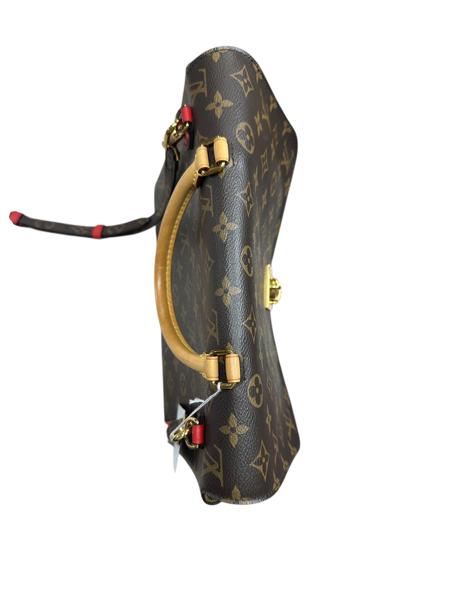 LOUIS VUITTON Monogram Marignan Shoulder Bag Brown/Red Gold Hardware LO2247