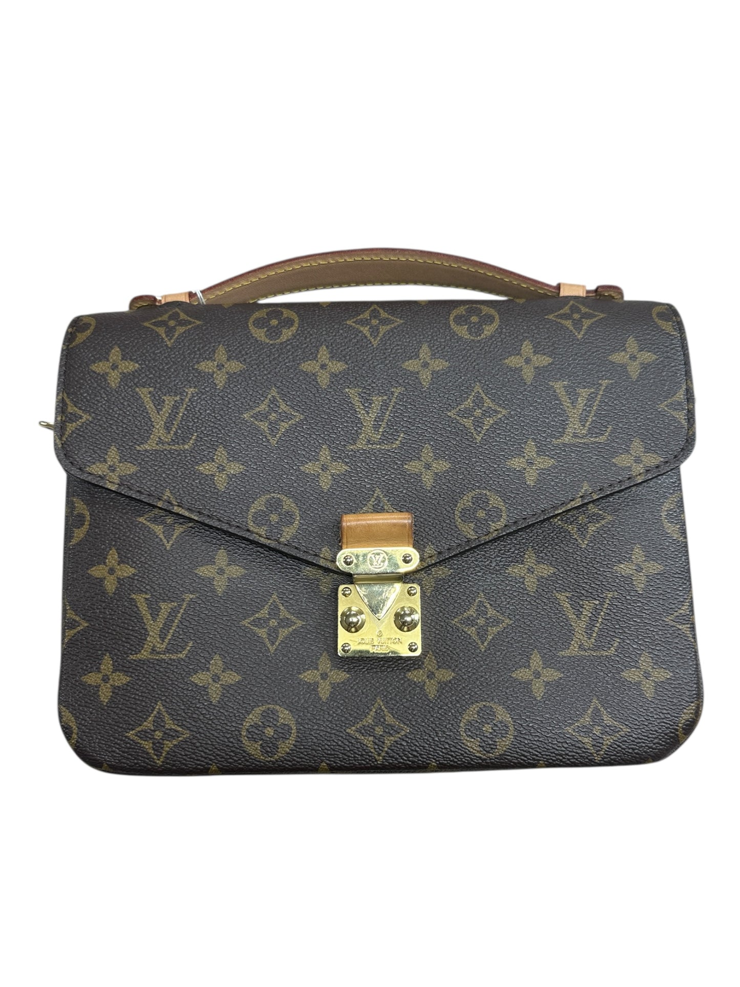 LOUIS VUITTON Monogram Pochette Metis Crossbody Bag Brown Gold Hardware LO2237