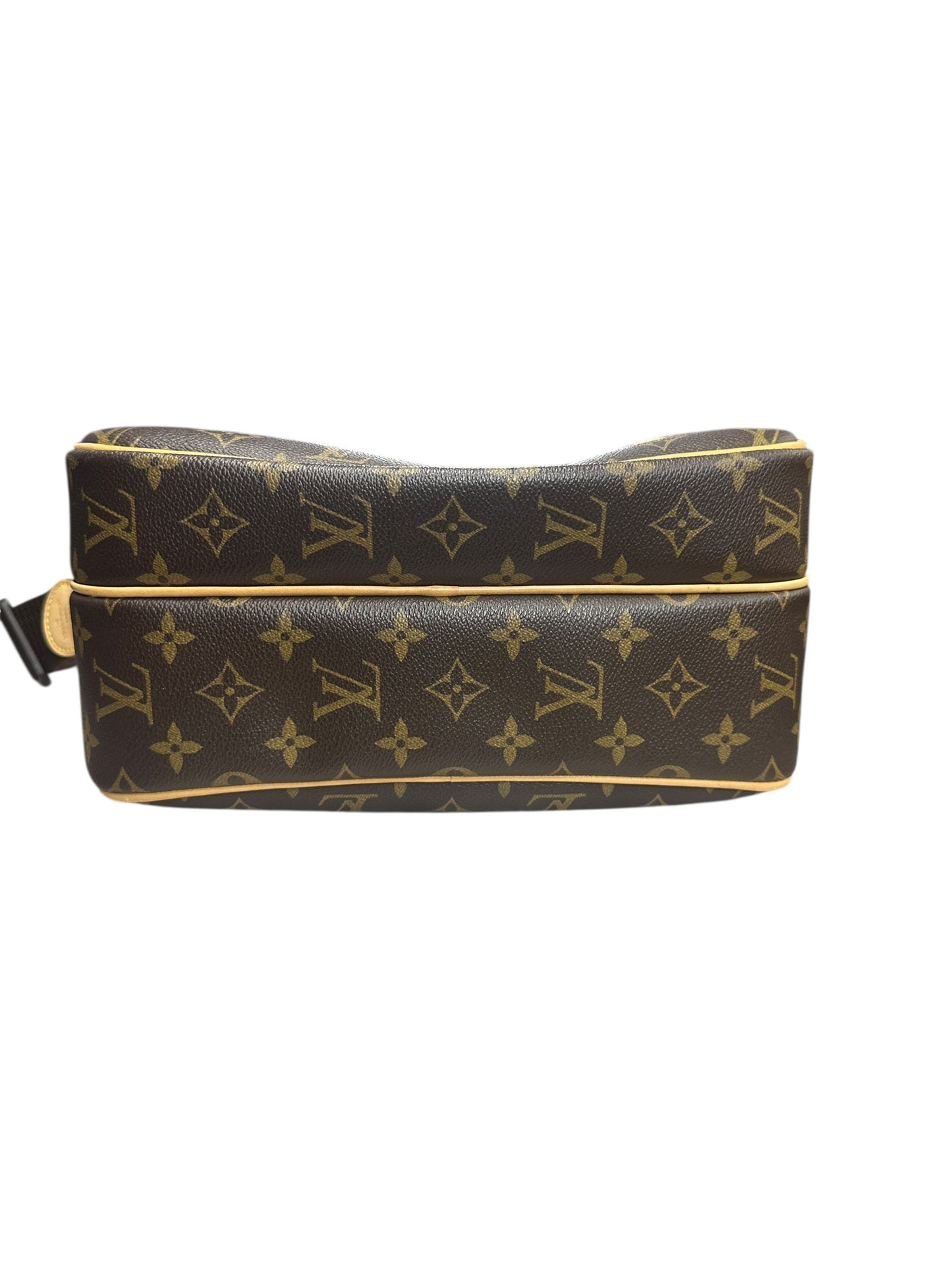 LOUIS VUITTON Monogram Reporter PM Crossbody Bag Brown Gold Hardware LO2249