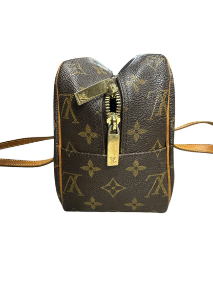 LOUIS VUITTON Monogram Cite MM Shoulder Bag Brown Gold Hardware LO2272