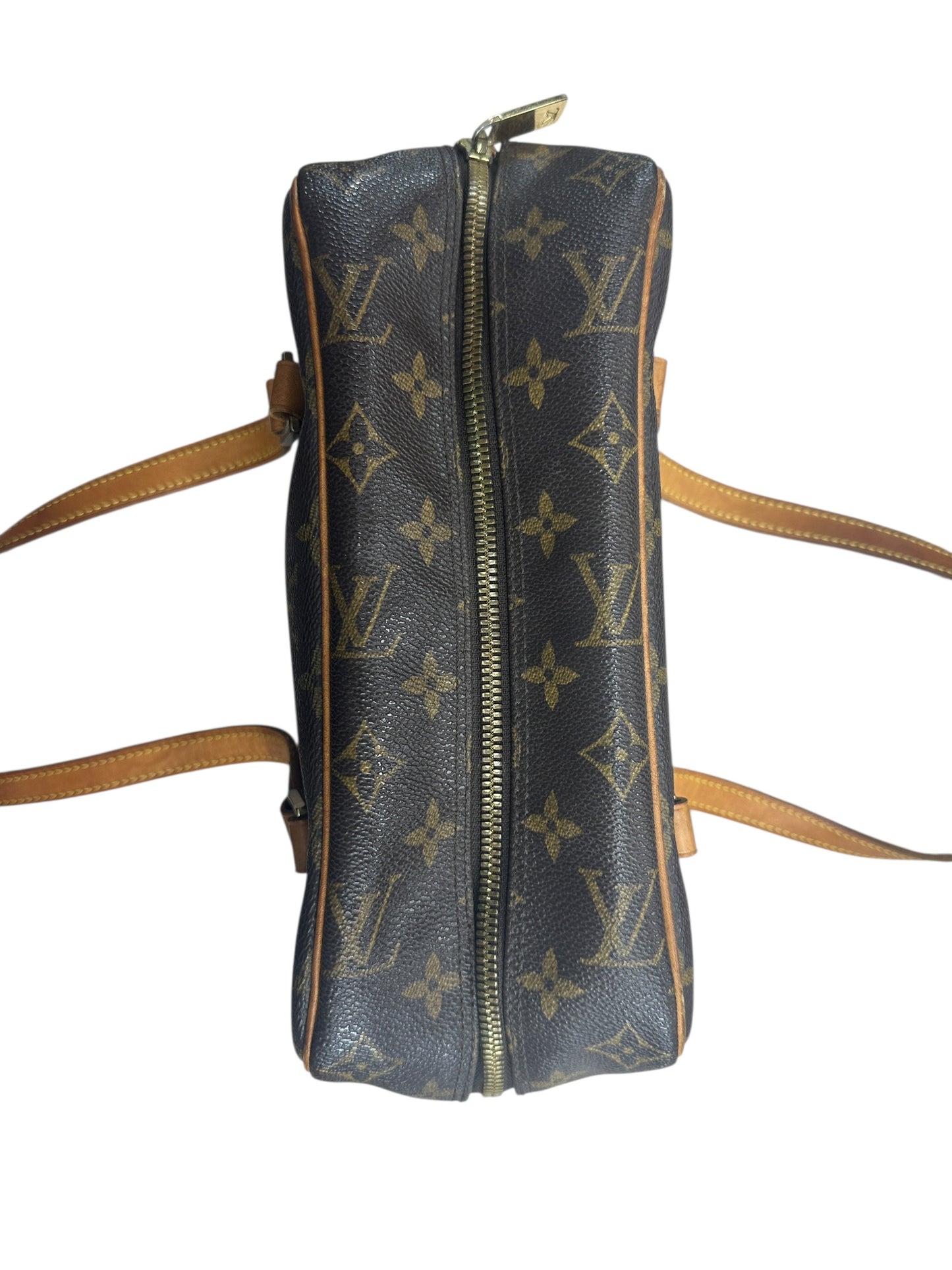 LOUIS VUITTON Monogram Cite MM Shoulder Bag Brown Gold Hardware LO2272