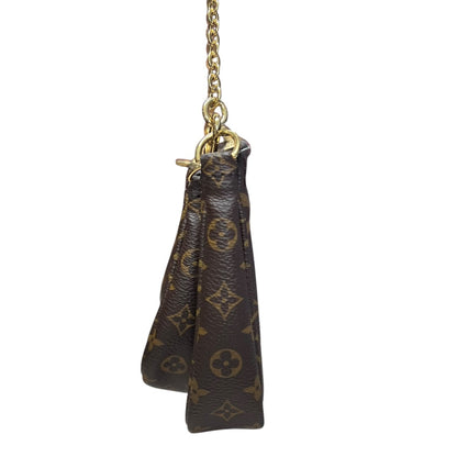 LOUIS VUITTON Monogram Multi Pochette Accessoires Crossbody Bag Brown Gold Hardware LO2319