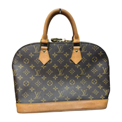 LOUIS VUITTON Monogram Alma PM Handbag Brown Gold Hardware LO2302