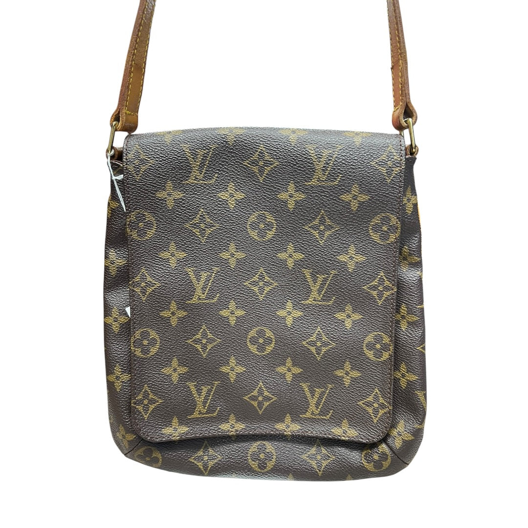 LOUIS VUITTON Monogram Musette Salsa Crossbody Bag Brown Gold Hardware LO2308