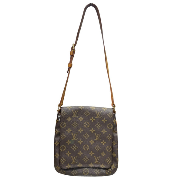 LOUIS VUITTON Monogram Musette Salsa Crossbody Bag Brown Gold Hardware LO2308