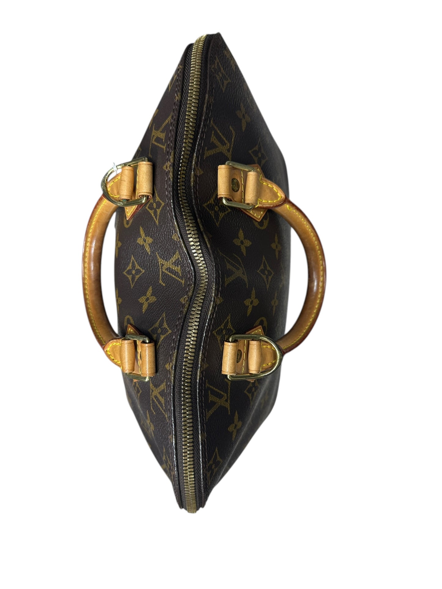 LOUIS VUITTON Monogram Alma Handbag Brown Gold Hardware LO2303