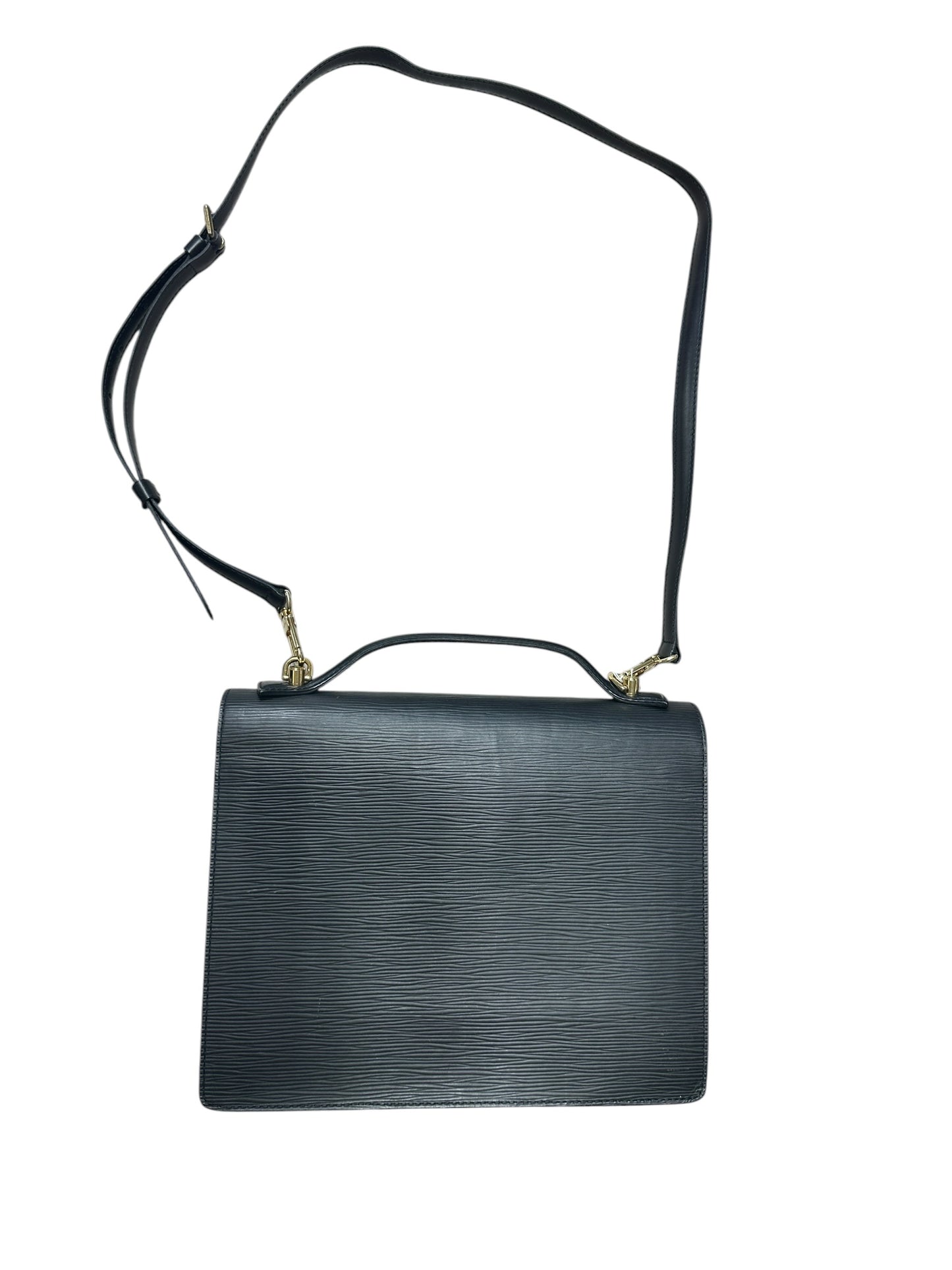 LOUIS VUITTON Epi Locky BB Handbag Black Gold Hardware LO2310