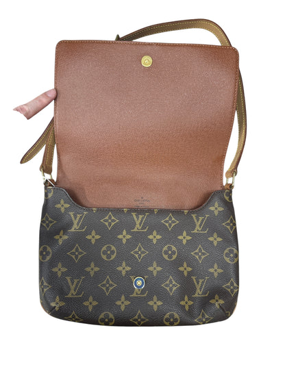 LOUIS VUITTON Monogram Musette Salsa Shoulder Bag Brown Gold Hardware LO2317