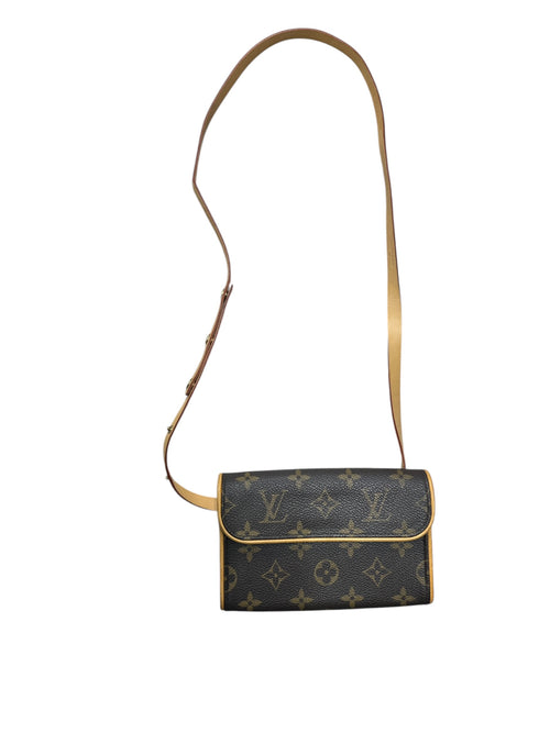 LOUIS VUITTON Monogram Viva Cite PM Crossbody Bag Brown Gold Hardware LO2320