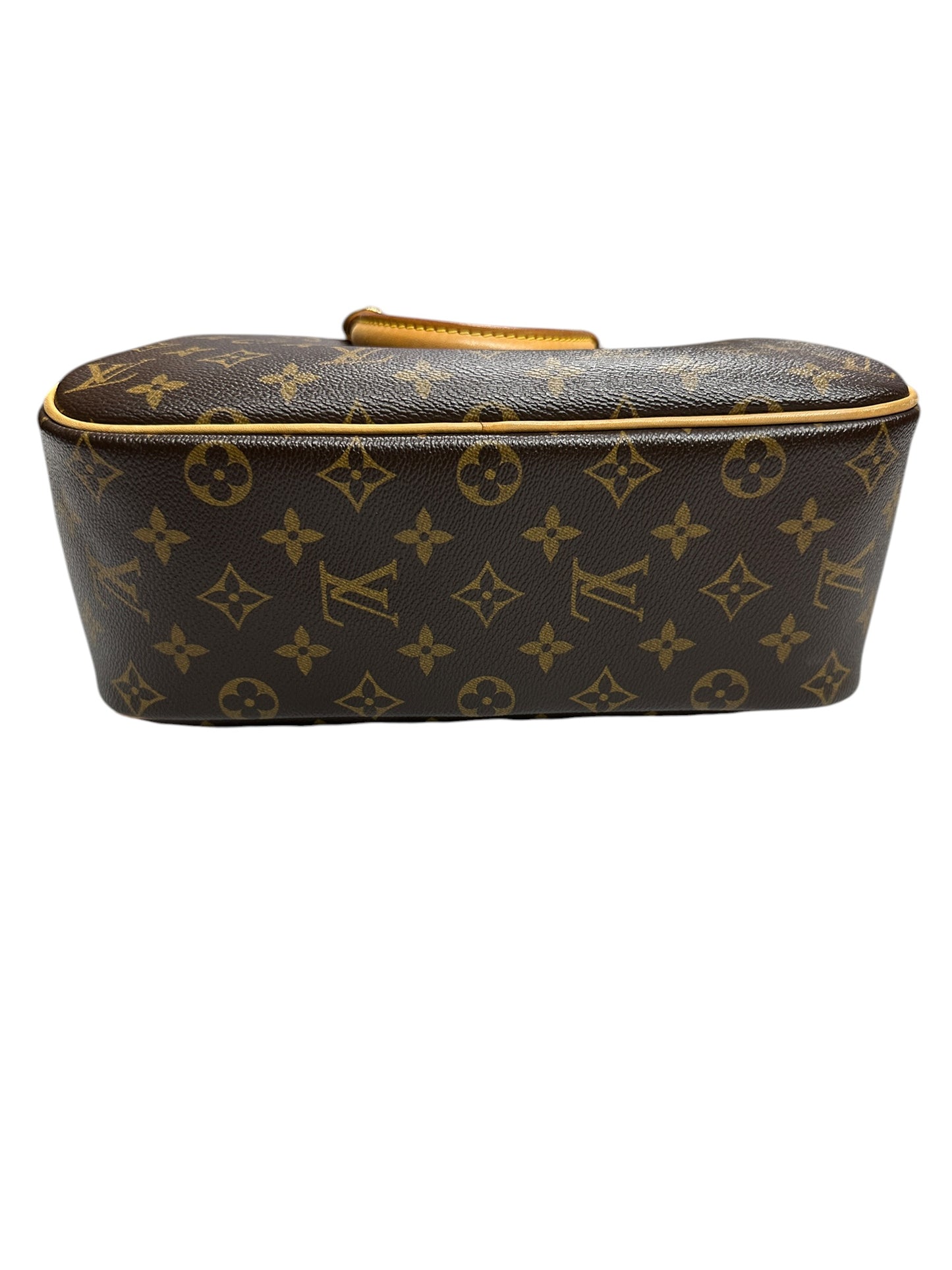 LOUIS VUITTON Monogram Alma PM Handbag Brown Gold Hardware LO2323