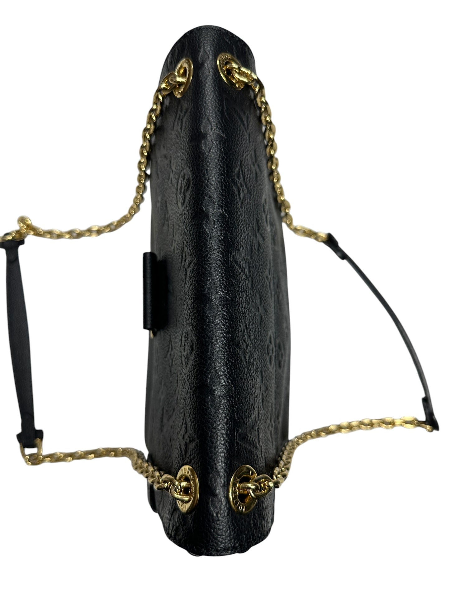 LOUIS VUITTON Empreinte Leather Flap Shoulder Bag Shoulder Bag Black Gold Hardware LO2346