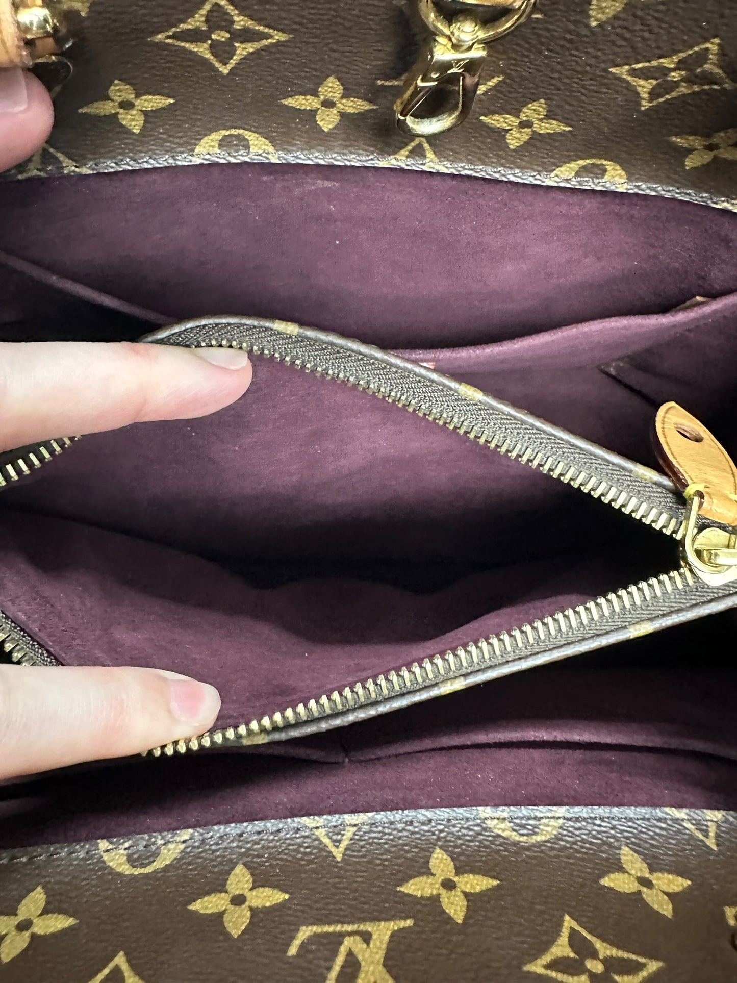 LOUIS VUITTON Monogram Estrela MM Tote Bag Brown Gold Hardware LO2348