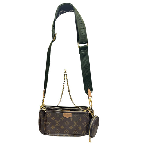 LOUIS VUITTON Monogram Multi Pochette Accessoires Crossbody Bag Brown Gold Hardware LO2342