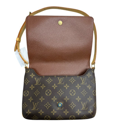 LOUIS VUITTON Monogram Musette Salsa Shoulder Bag Brown Gold Hardware LO2353