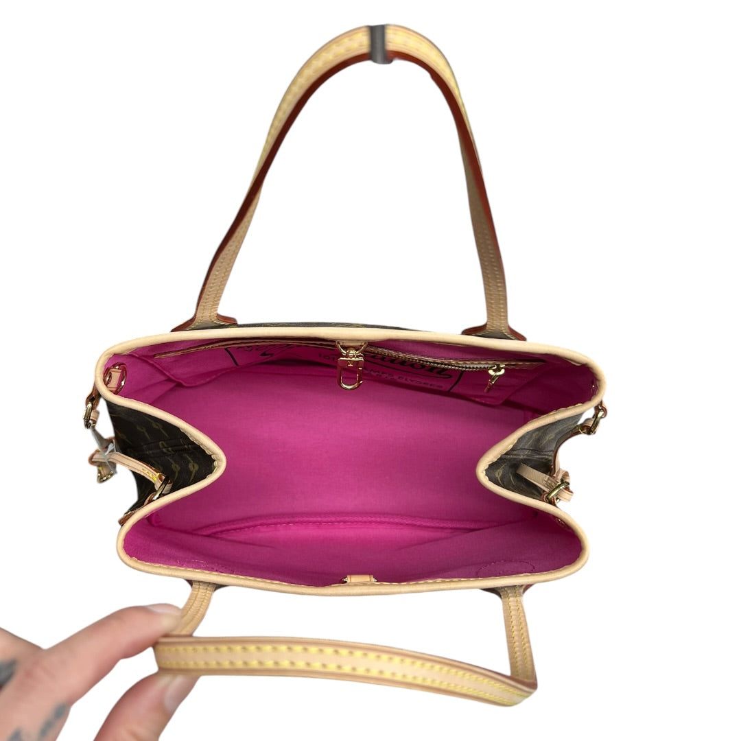 LOUIS VUITTON Monogram Neverfull MM Takashi Murakami Tote Bag Brown Gold Hardware LO2351