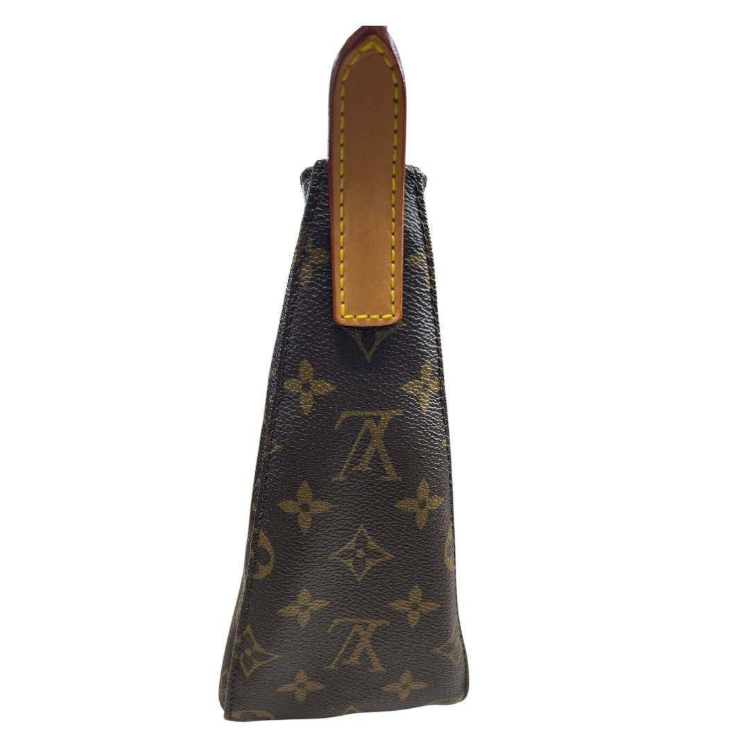 LOUIS VUITTON Monogram Looping MM Shoulder Bag Brown Gold Hardware LO2332