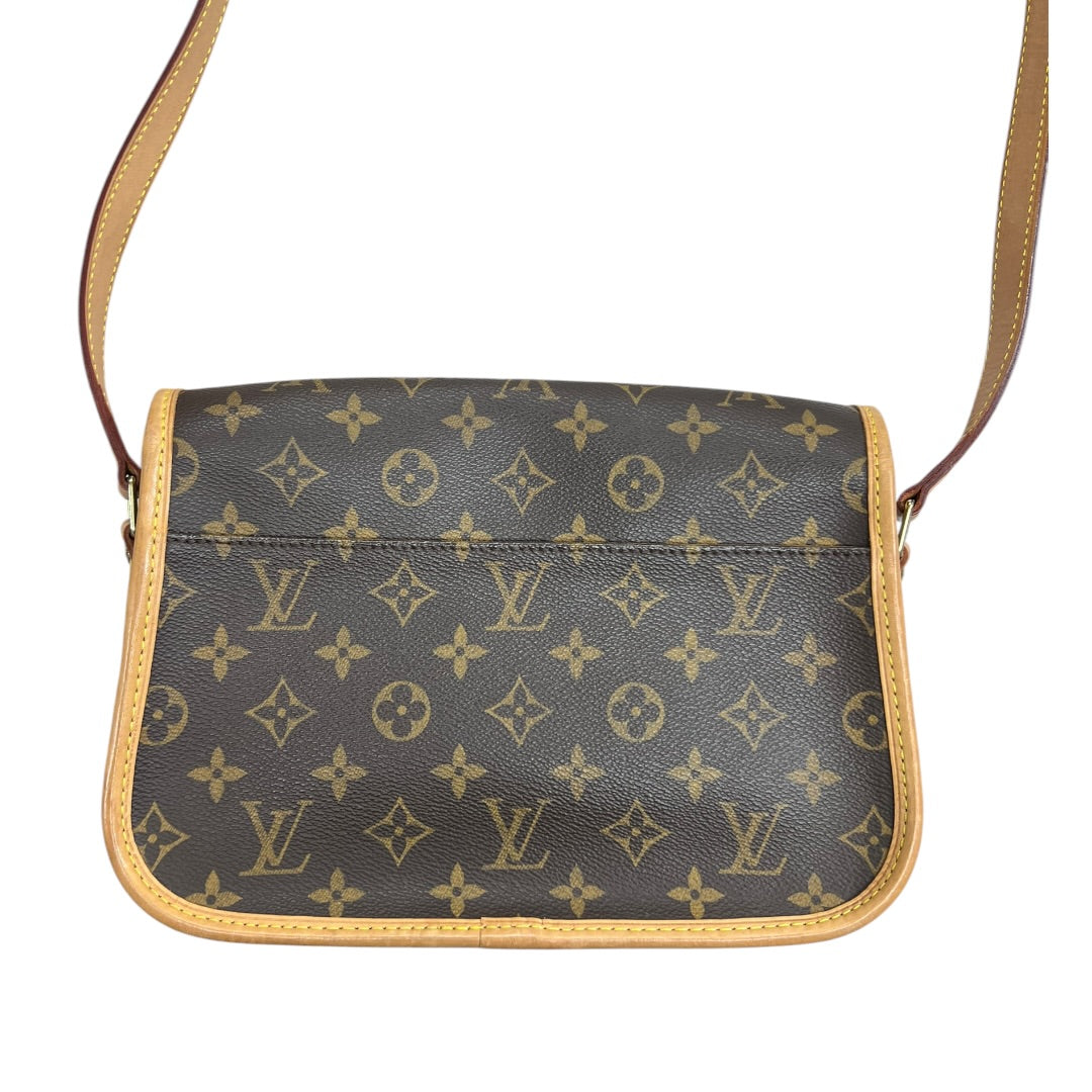 LOUIS VUITTON Monogram Saint Cloud PM Crossbody Bag Brown Gold Hardware LO2331
