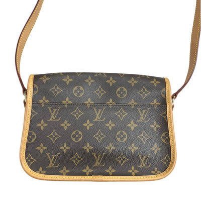 LOUIS VUITTON Monogram Saint Cloud PM Crossbody Bag Brown Gold Hardware LO2331