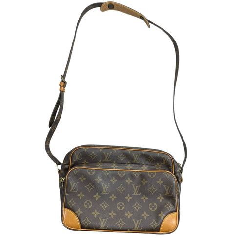 LOUIS VUITTON Monogram Nile Crossbody Bag Brown Gold Hardware LO2360