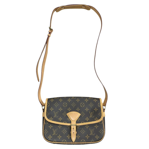 LOUIS VUITTON Monogram Saint Cloud PM Crossbody Bag Brown Gold Hardware LO2331