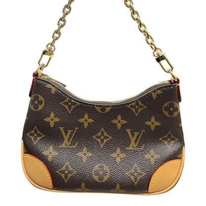 LOUIS VUITTON Monogram Croissant MM Shoulder Bag Brown Gold Hardware LO2354