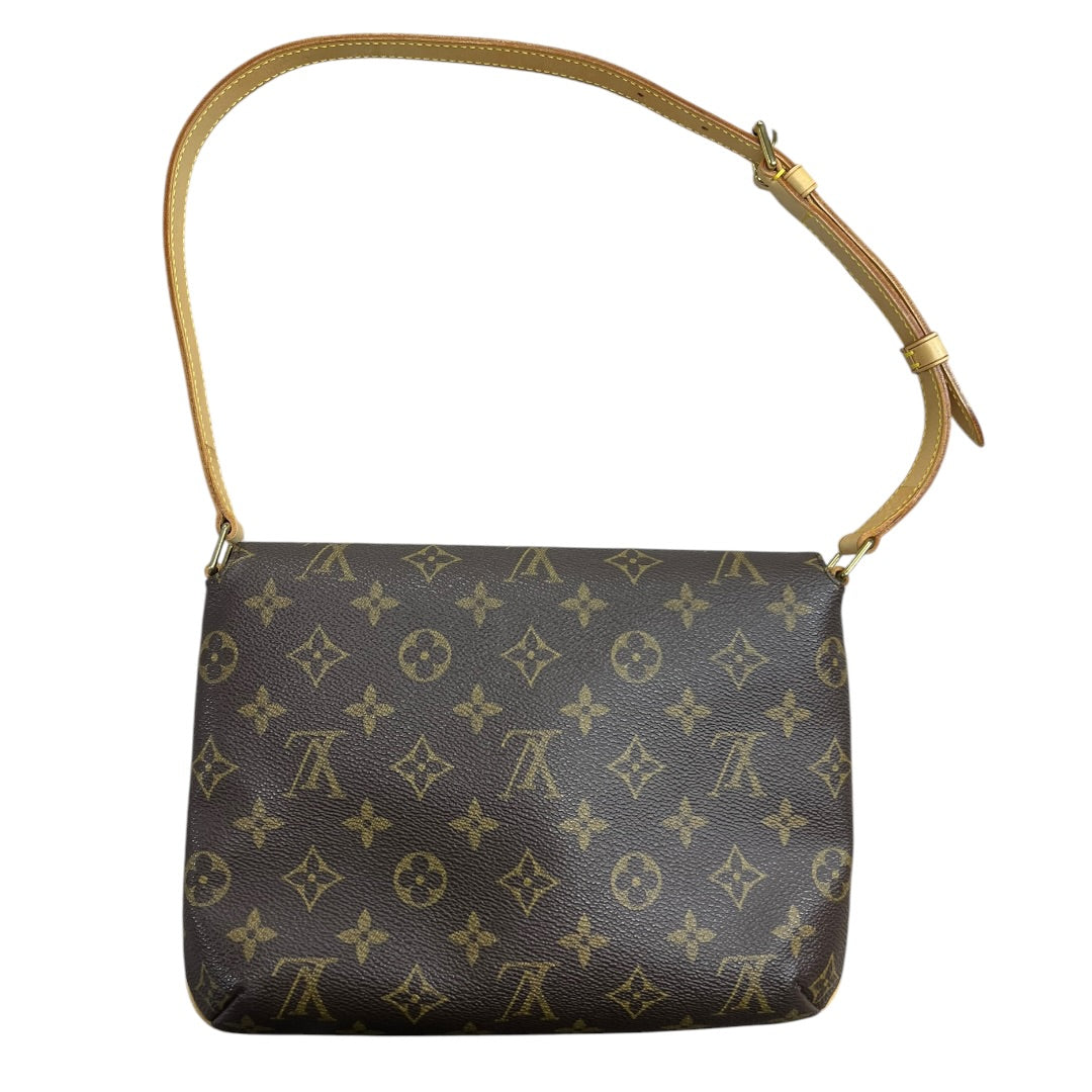 LOUIS VUITTON Monogram Musette Salsa Shoulder Bag Brown Gold Hardware LO2353