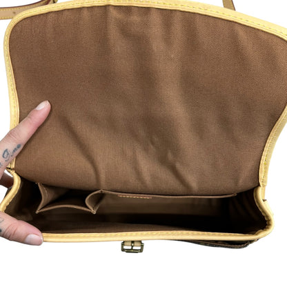 LOUIS VUITTON Monogram Saint Cloud PM Crossbody Bag Brown Gold Hardware LO2341