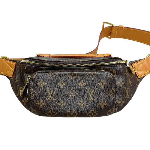 LOUIS VUITTON Monogram Bumbag Belt Bag Brown Gold Hardware LO2355