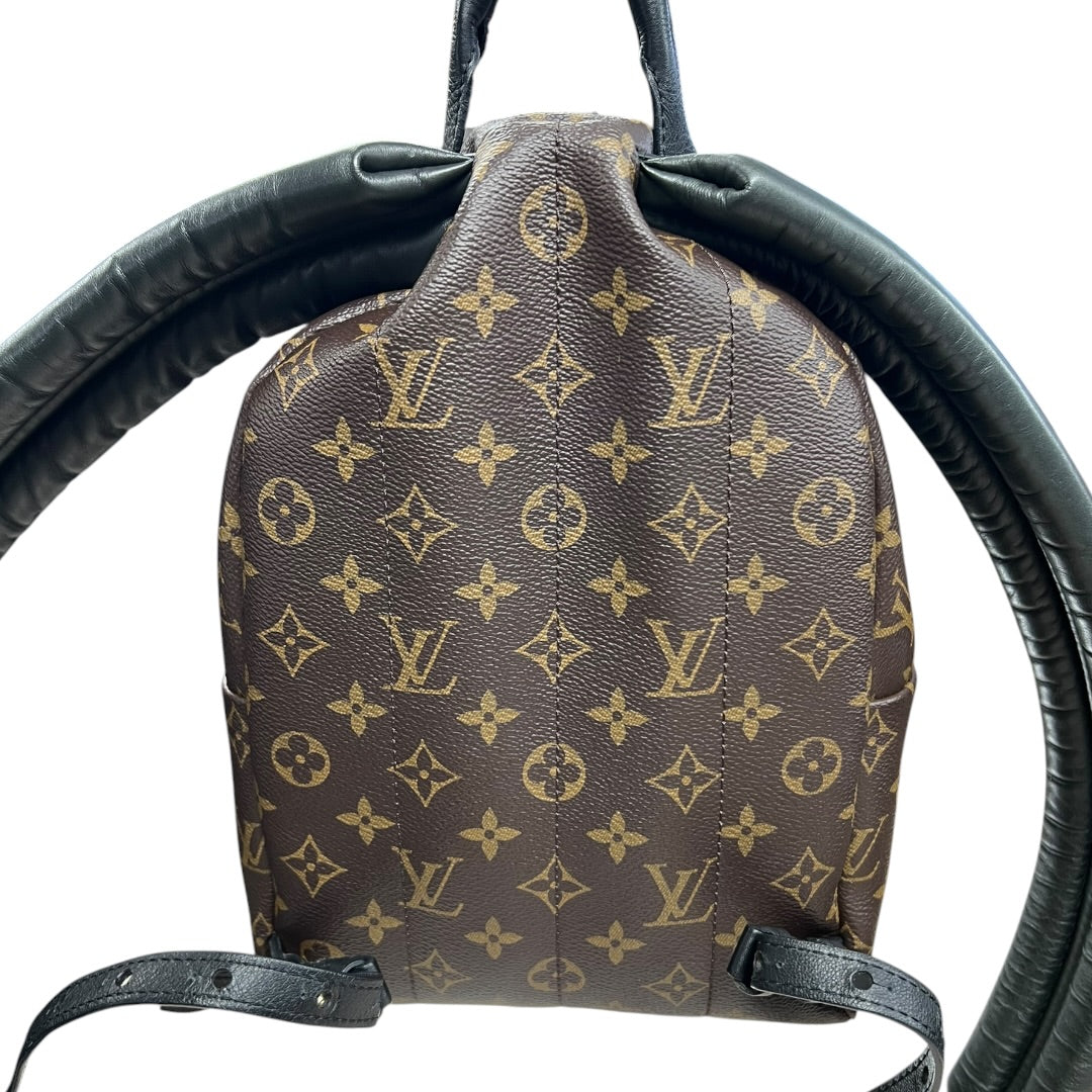 LOUIS VUITTON Monogram Palm Springs Mini Backpack Brown Gold Hardware LO2326