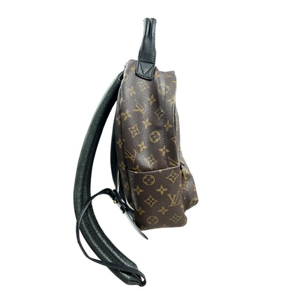 LOUIS VUITTON Monogram Palm Springs Mini Backpack Brown Gold Hardware LO2326