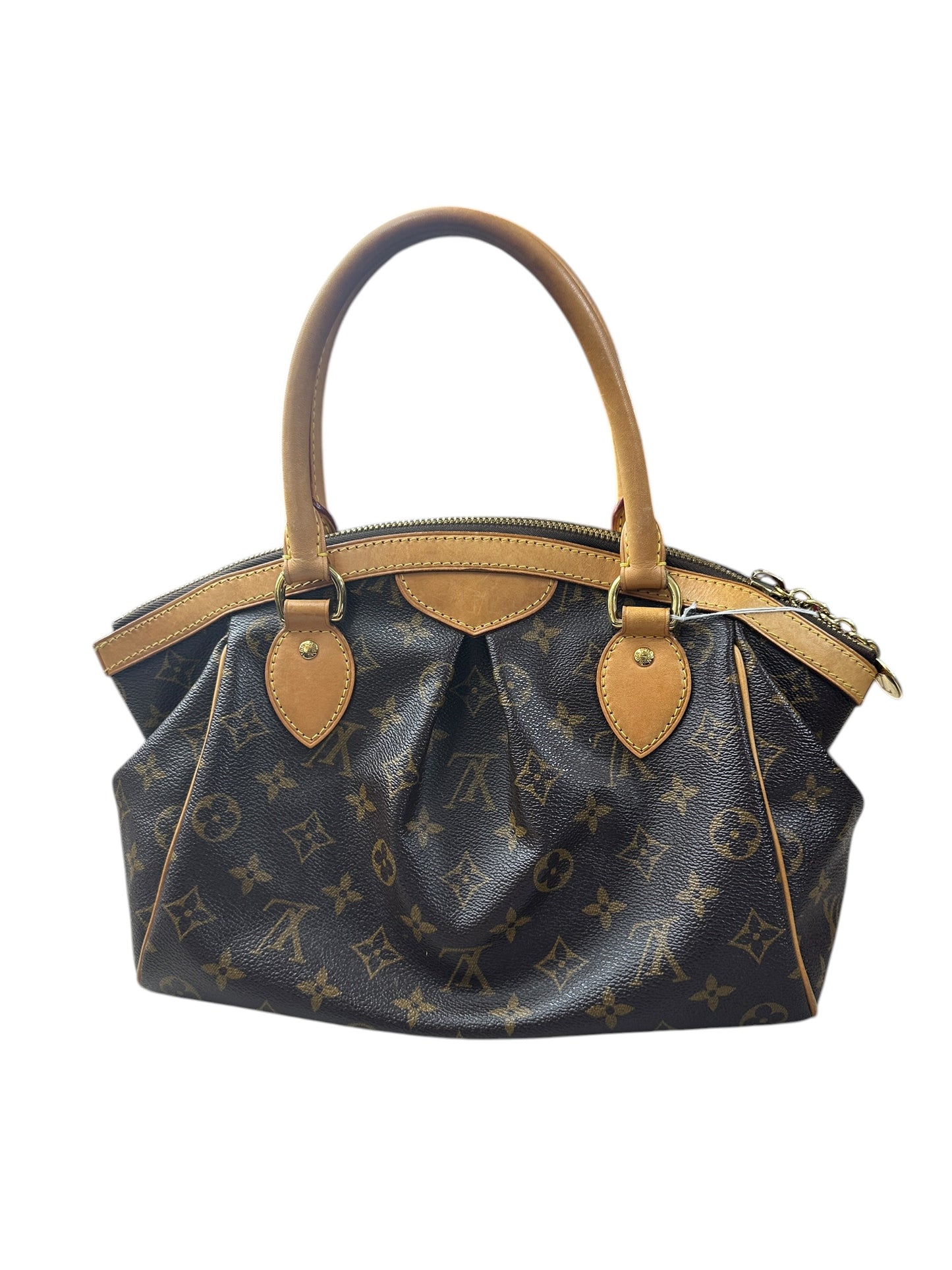 LOUIS VUITTON Monogram Tivoli PM Handbag Brown Gold Hardware LO2330