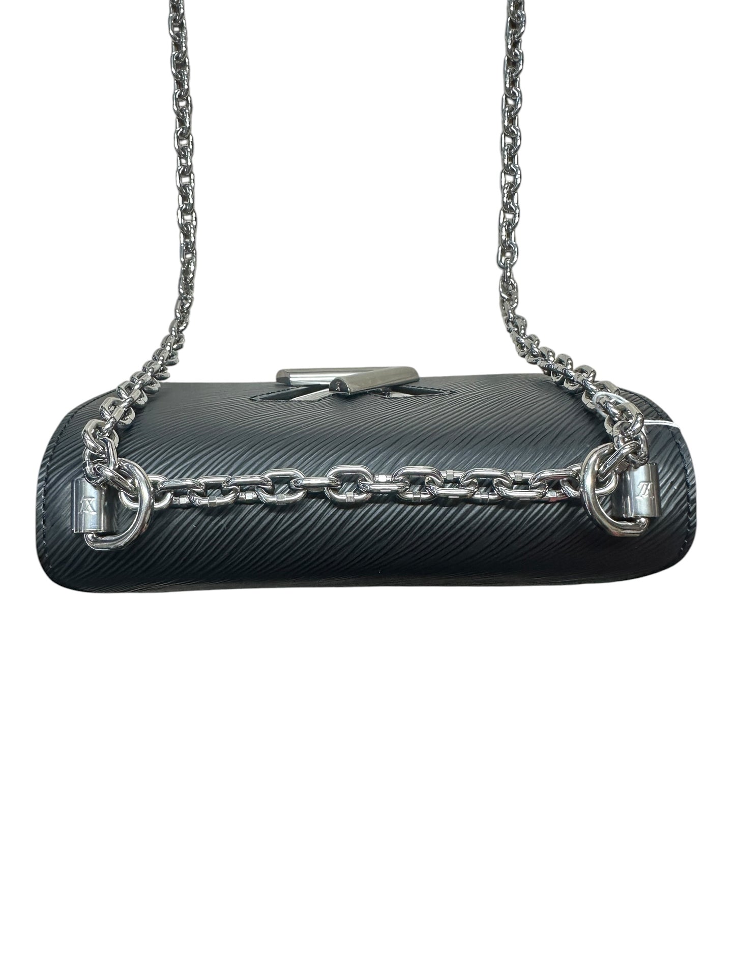 LOUIS VUITTON Epi Twist PM Shoulder Bag Black Silver Hardware LO2363