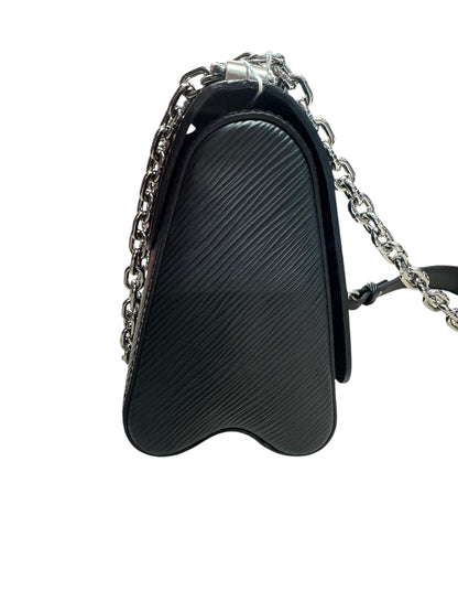 LOUIS VUITTON Epi Twist PM Shoulder Bag Black Silver Hardware LO2363