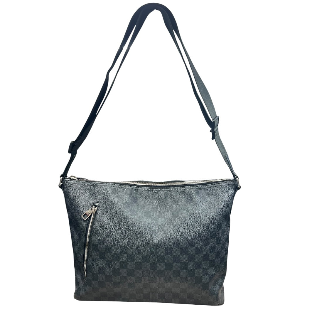 LOUIS VUITTON Damier Graphite Mick PM Messenger Bag Black Silver Hardware LO2365