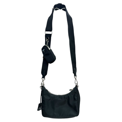 PRADA Re-Nylon Re-Edition 2005 Shoulder Bag Black Silver Hardware PR187