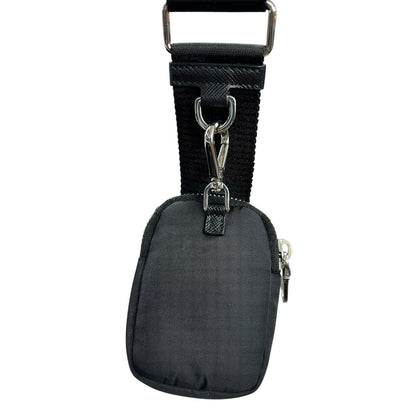 PRADA Re-Nylon Re-Edition 2005 Shoulder Bag Black Silver Hardware PR187